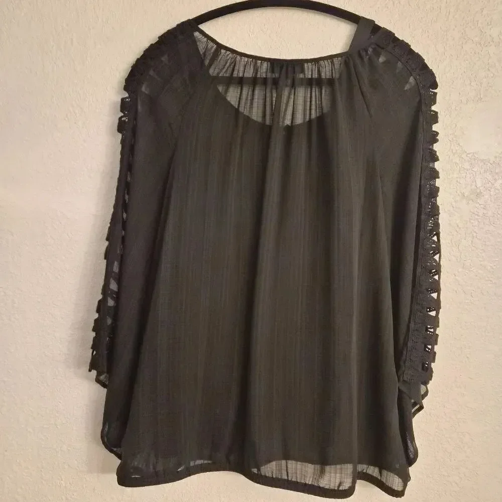 Alyx Flowy Feminine Flirty Blouse w/ Cami: Flattering Fit, Effortless Chic